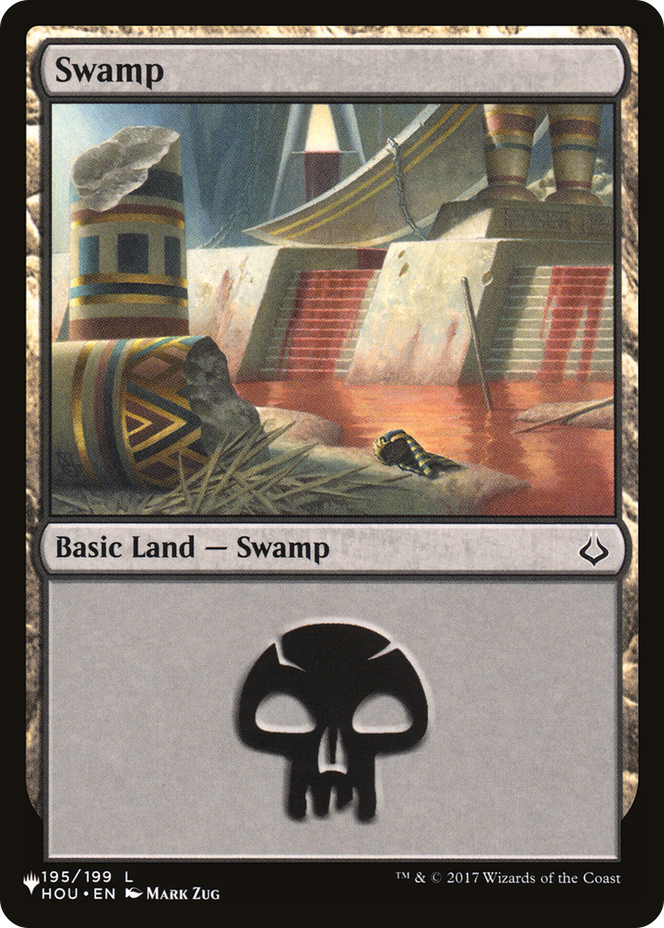 Swamp (LIST-HOU-195) [Mystery Booster] The List MTG Single Wizards of the Coast