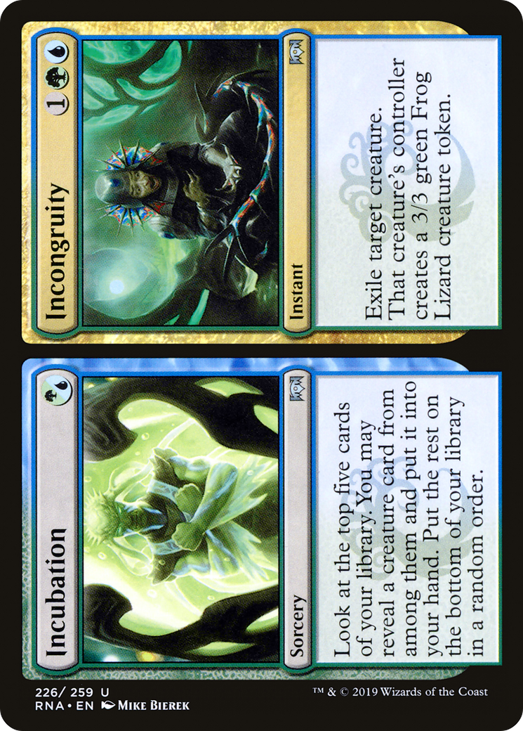 Incubation // Incongruity (RNA-226) [Ravnica Allegiance] MTG Single Wizards of the Coast
