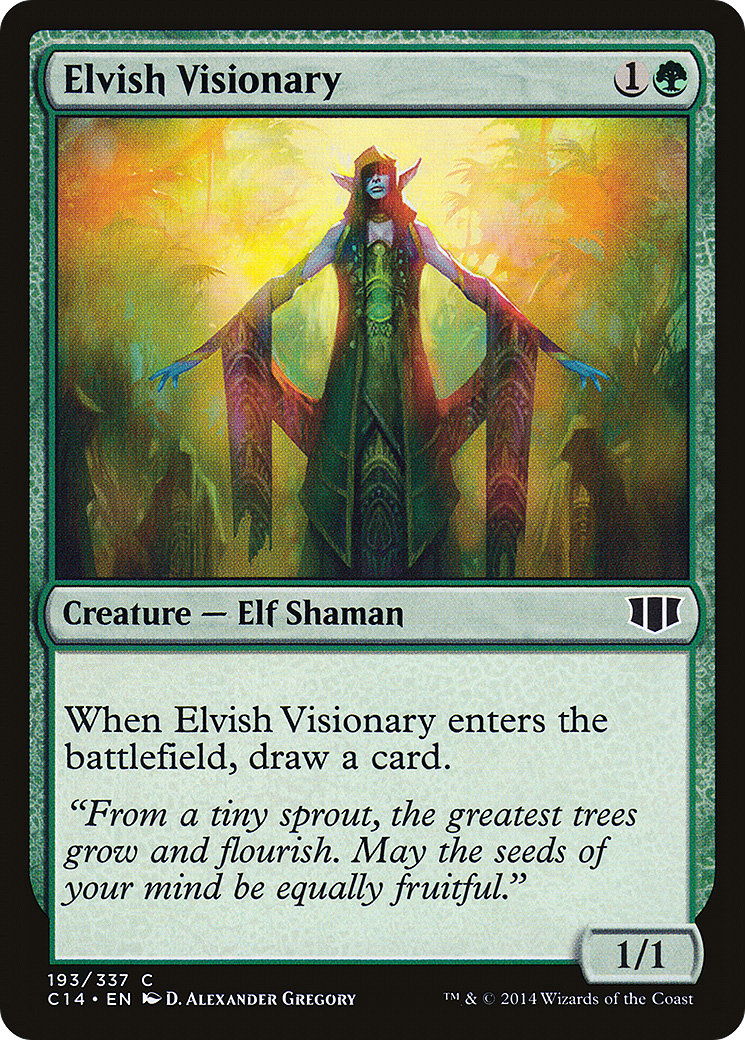 Elvish Visionary (C14-193) [Commander 2014] MTG Single Wizards of the Coast