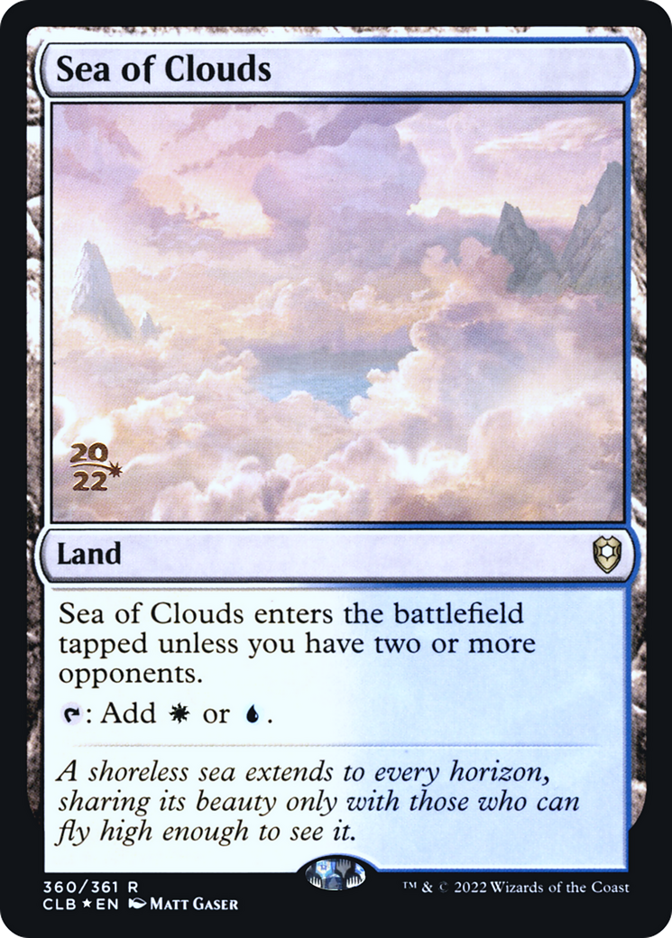 Sea of Clouds (PRE-360) [Battle for Baldur's Gate Promos] Foil MTG Single Wizards of the Coast