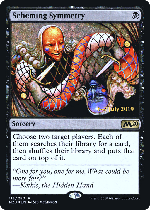 Scheming Symmetry (PRE-113) [Core Set 2020 Promos] Foil MTG Single Wizards of the Coast