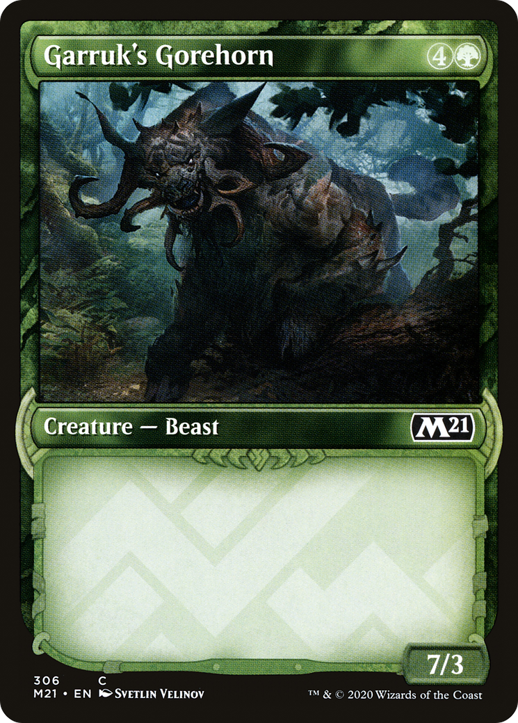 Garruk's Gorehorn (M21-306) [Core Set 2021] (Showcase) MTG Single Wizards of the Coast