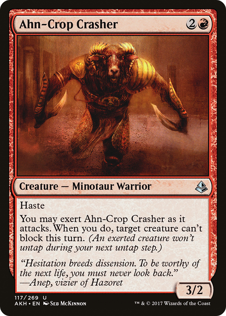 Ahn-Crop Crasher (AKH-117) [Amonkhet] Foil MTG Single Wizards of the Coast