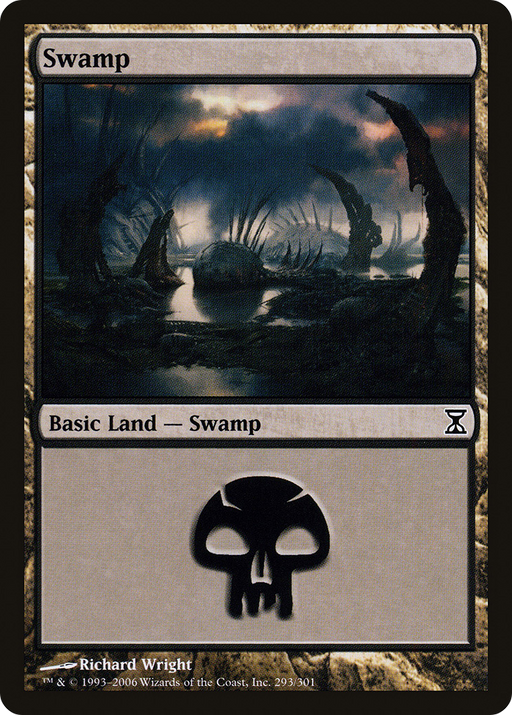 Swamp (293) (TSP-293) [Time Spiral] Foil MTG Single Wizards of the Coast