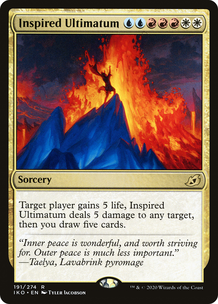 Inspired Ultimatum (IKO-191) [Ikoria: Lair of Behemoths] MTG Single Wizards of the Coast
