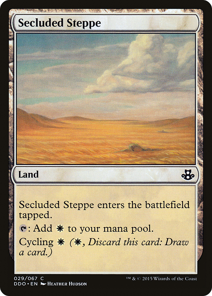 Secluded Steppe (DDO-029) [Misc] Duel Decks: Elspeth vs. Kiora MTG Single Wizards of the Coast