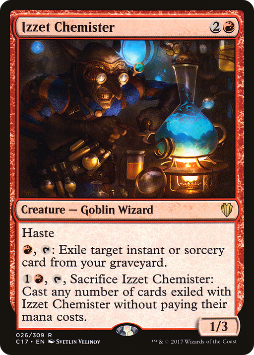Izzet Chemister (C17-026) [Commander 2017] MTG Single Wizards of the Coast