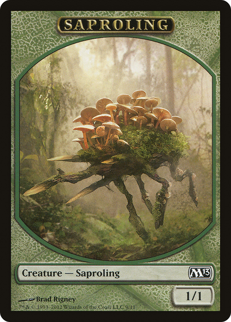 Saproling Token (M13-009) [Tokens] Magic 2013 Tokens MTG Single Wizards of the Coast