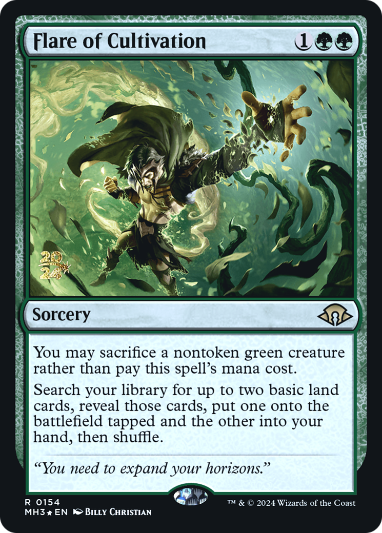 Flare of Cultivation (PRE-154) [Modern Horizons 3 Promos] Foil MTG Single Wizards of the Coast