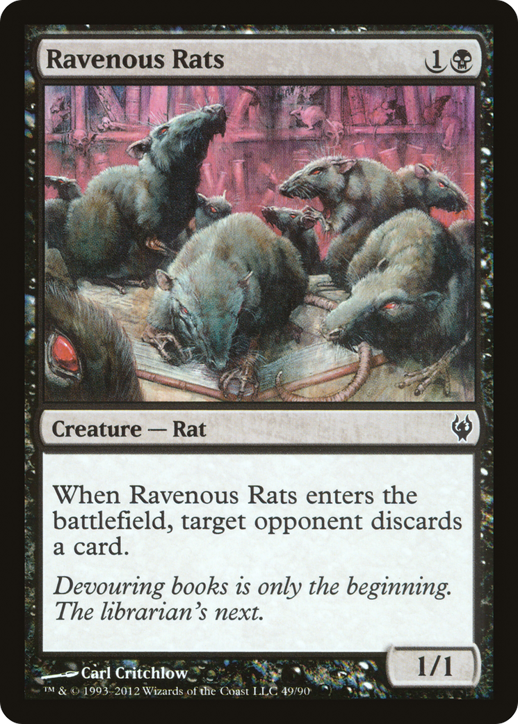 Ravenous Rats (DDJ-049) [Misc] Duel Decks: Izzet vs. Golgari MTG Single Wizards of the Coast
