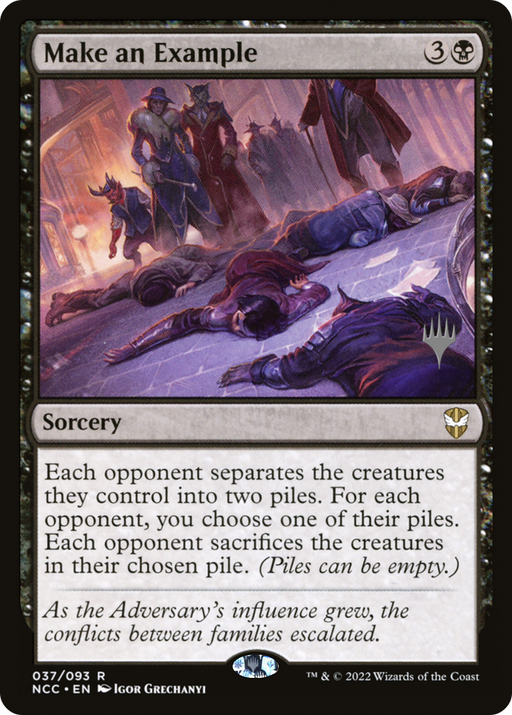 Make an Example (PPSNC-37P) [New Capenna Commander Promos] Foil MTG Single Wizards of the Coast