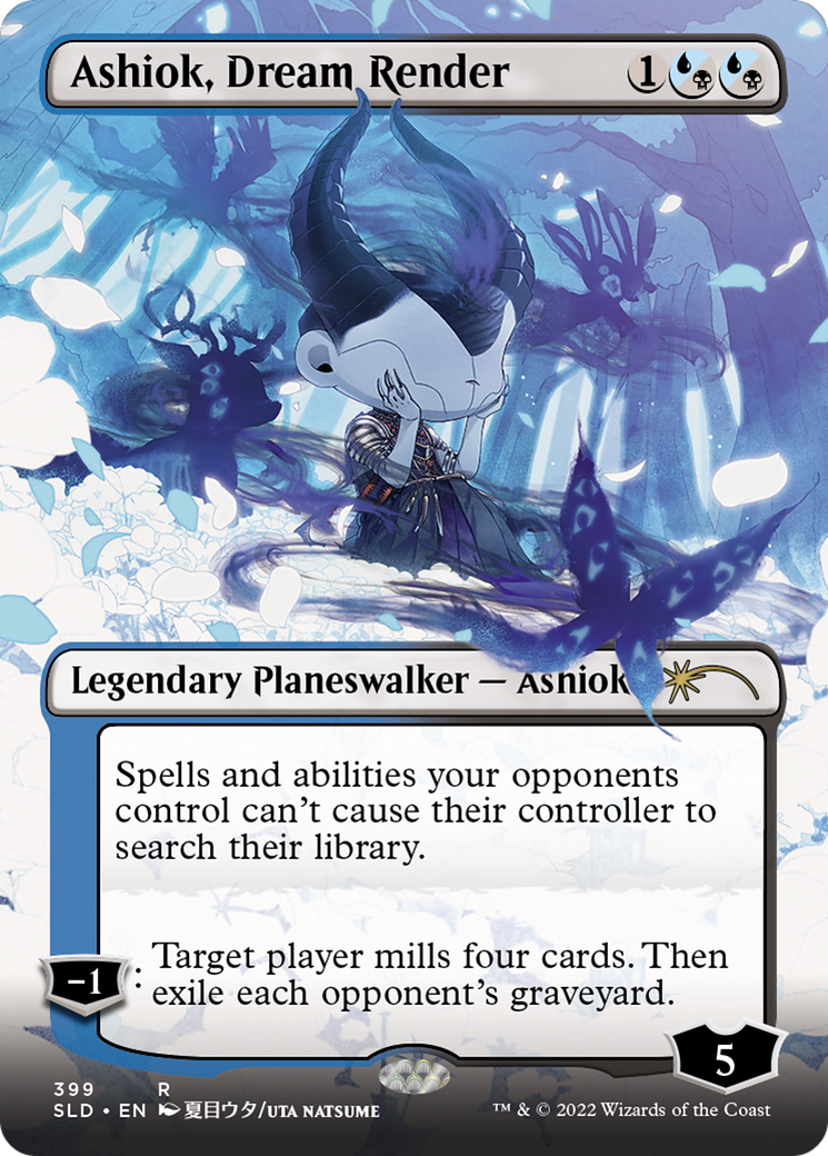 Ashiok, Dream Render (SLD-399) [Secret Lair] Drop (Borderless) Foil MTG Single Wizards of the Coast