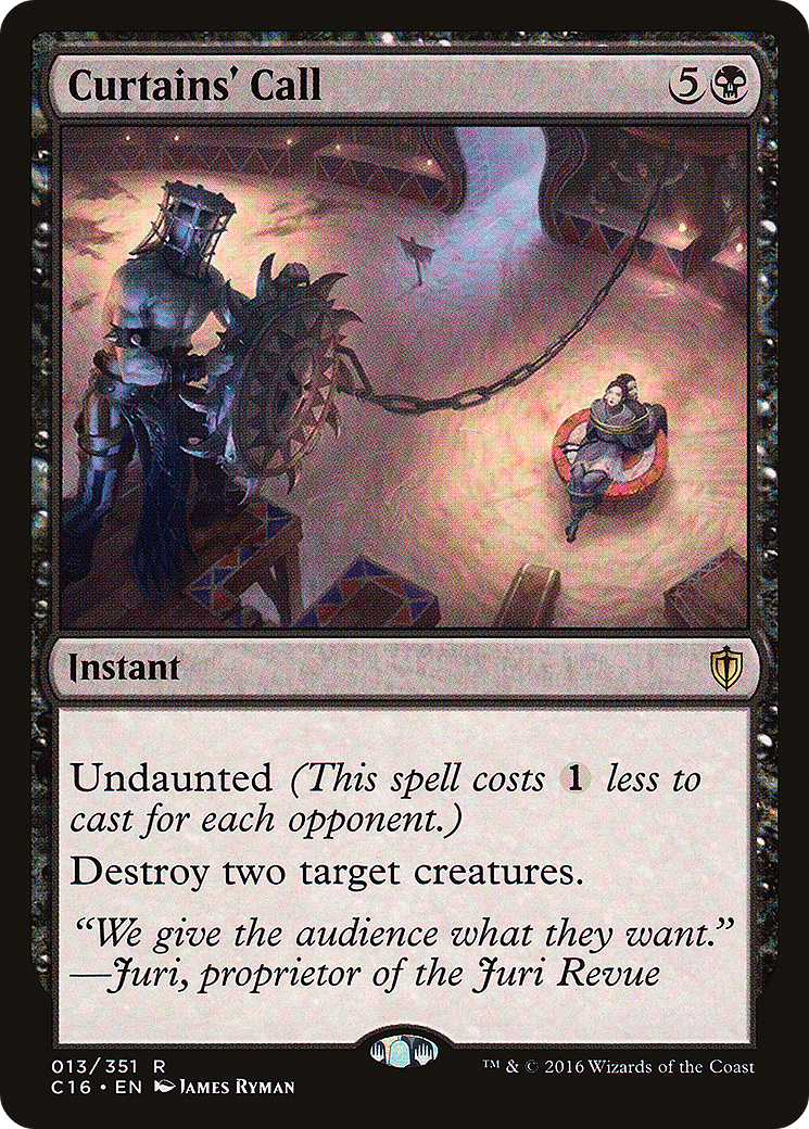 Curtains' Call (C16-013) [Commander 2016] MTG Single Wizards of the Coast