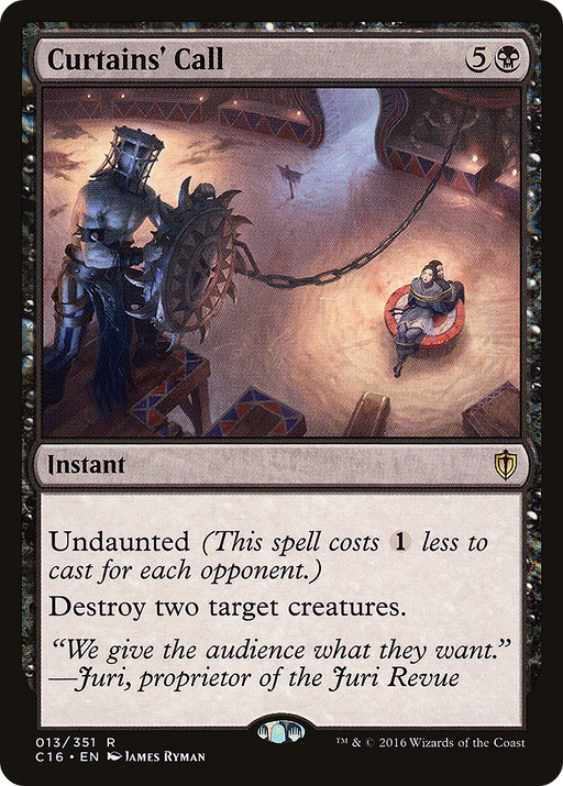 Curtains' Call (C16-013) [Commander 2016] MTG Single Wizards of the Coast