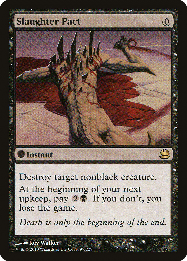 Slaughter Pact (MMA-097) [Modern Masters] Foil MTG Single Modern Masters