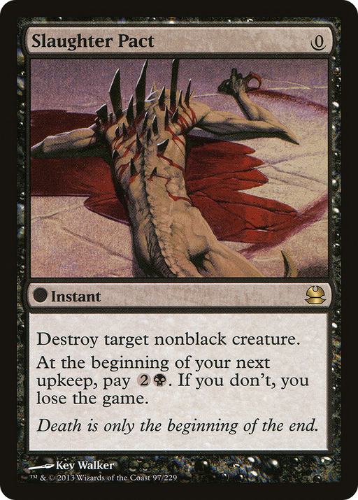 Slaughter Pact (MMA-097) [Modern Masters] Foil MTG Single Modern Masters
