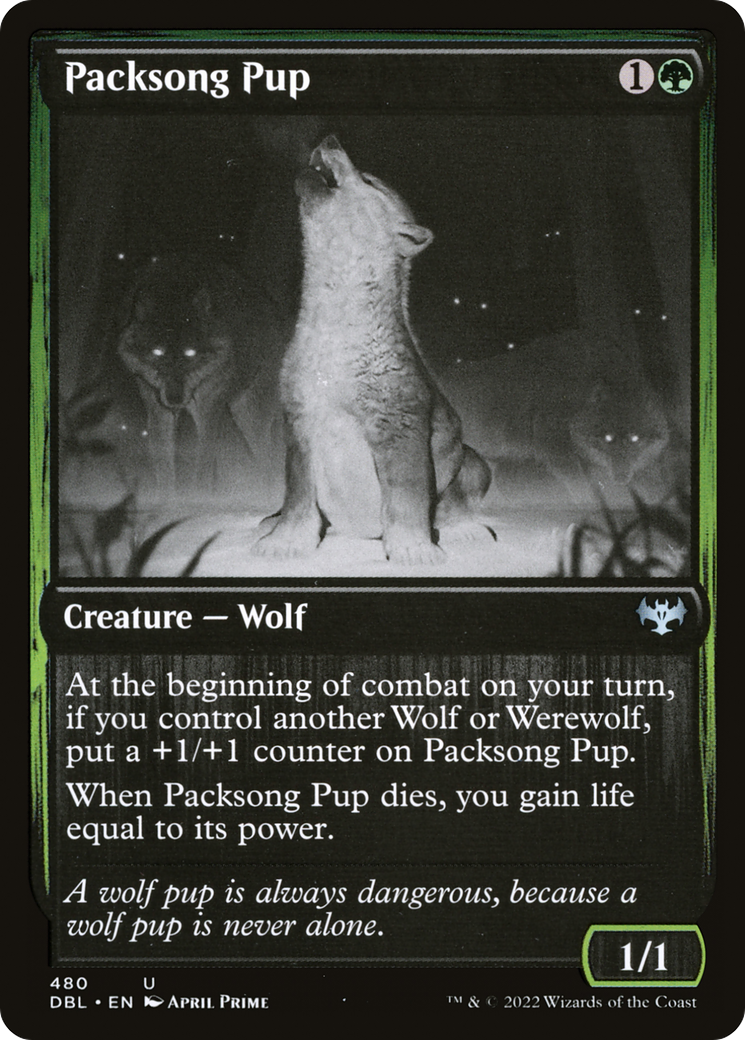 Packsong Pup (DBL-480) [Innistrad: Double Feature] MTG Single Wizards of the Coast