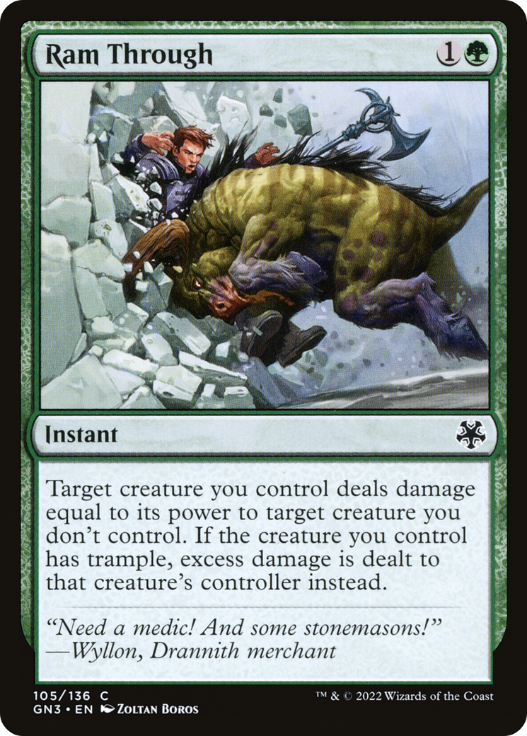 Ram Through (GN3-105) [Misc] Game Night: Free-for-All MTG Single Wizards of the Coast