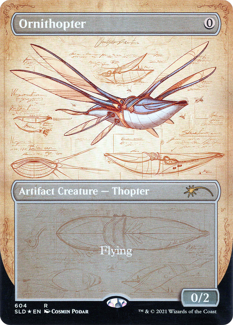 Ornithopter (SLD-604) [Secret Lair] Drop (Borderless) Foil MTG Single Wizards of the Coast