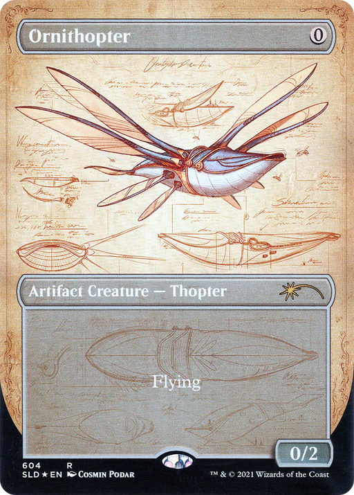 Ornithopter (SLD-604) [Secret Lair] Drop (Borderless) Foil MTG Single Wizards of the Coast