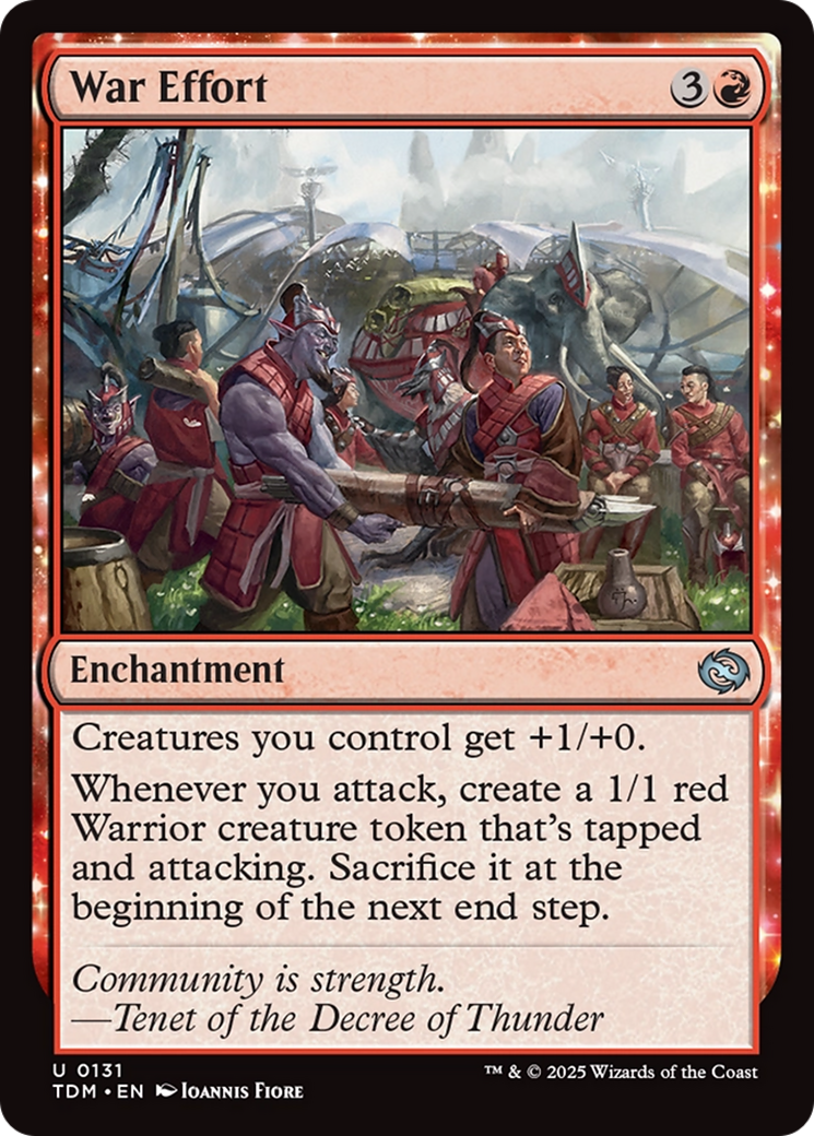 War Effort (TDM-131) [Tarkir: Dragonstorm] MTG Single Wizards of the Coast