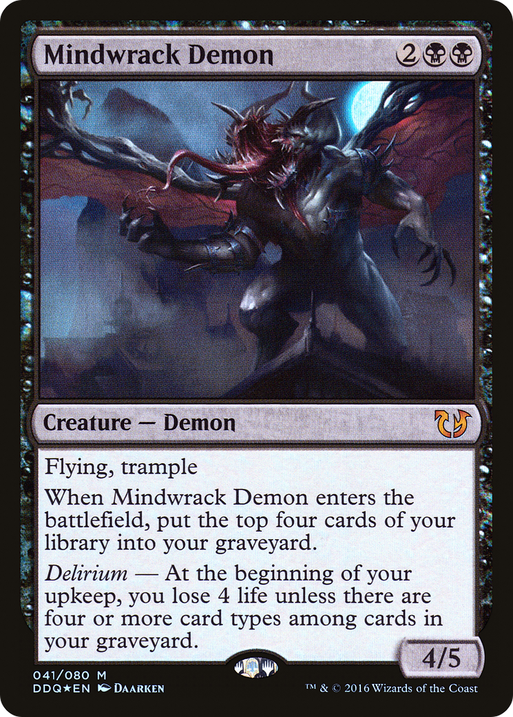 Mindwrack Demon (DDQ-041) [Misc] Duel Decks: Blessed vs. Cursed Foil MTG Single Wizards of the Coast