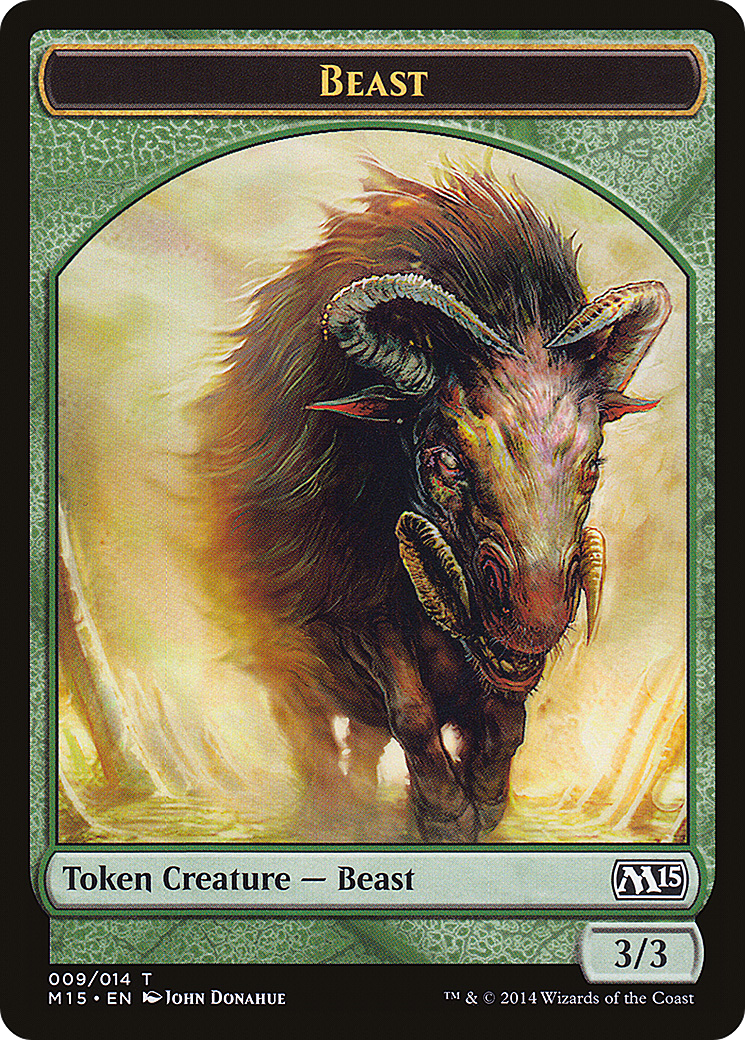 Beast (M15-009) [Tokens] Magic 2015 Tokens MTG Single Wizards of the Coast