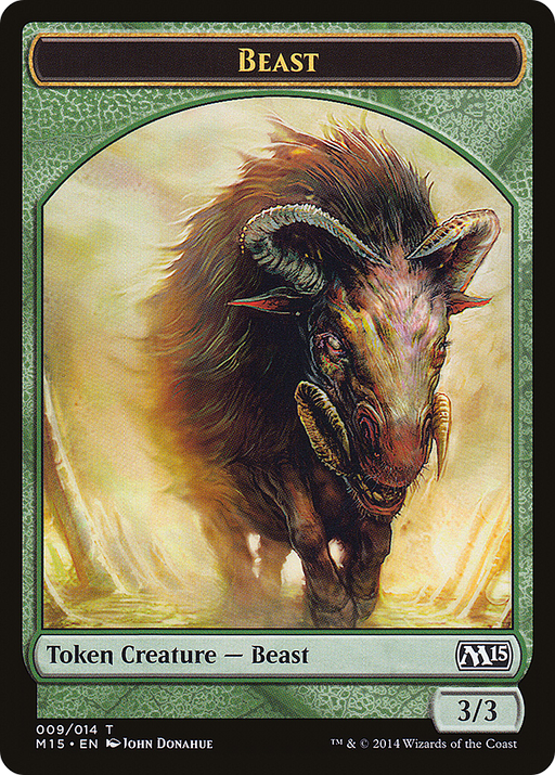Beast (M15-009) [Tokens] Magic 2015 Tokens MTG Single Wizards of the Coast