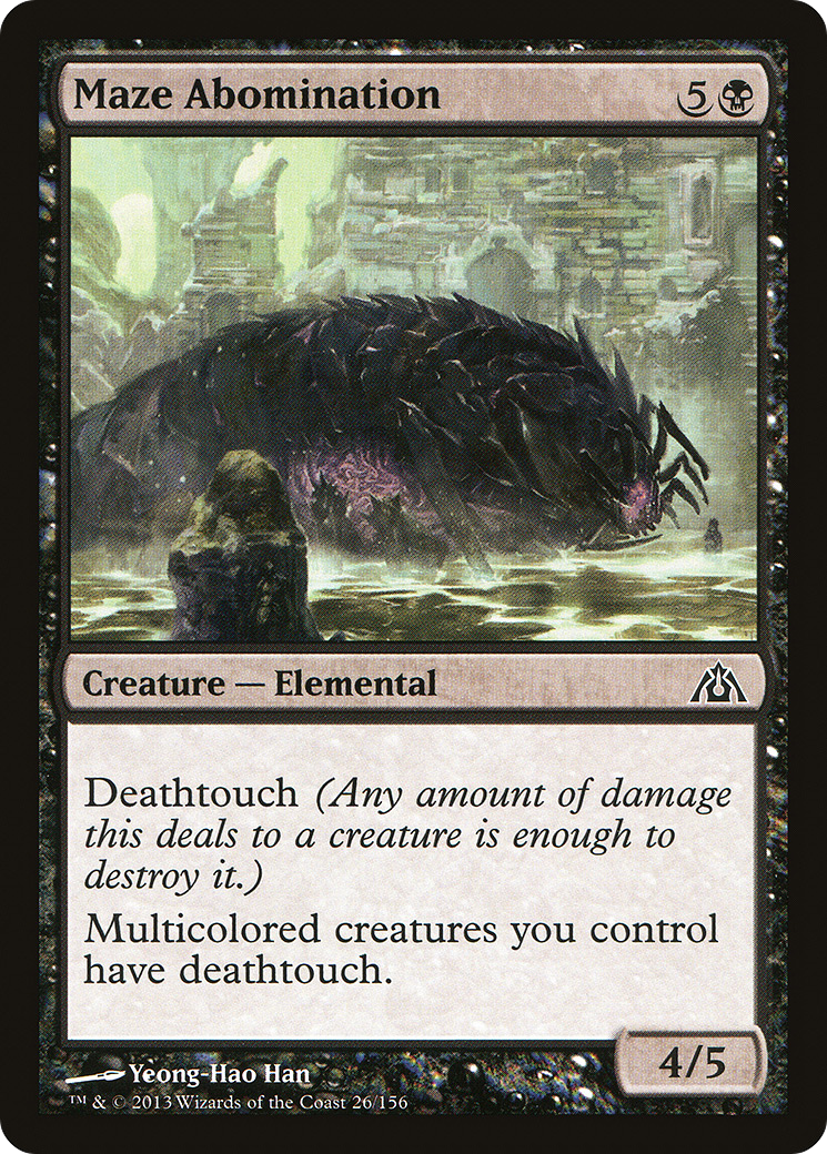 Maze Abomination (DGM-026) [Dragon's Maze] MTG Single Wizards of the Coast