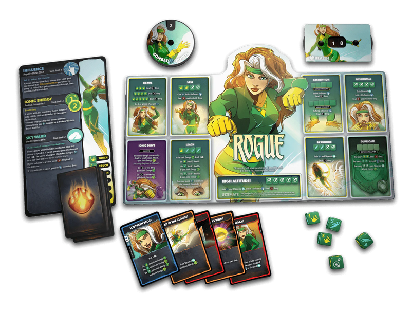 Dice Throne: Marvel X-Men 4-Hero Box 2 - Cyclops, Gambit, Rogue & Jean Grey Board Games USAopoly