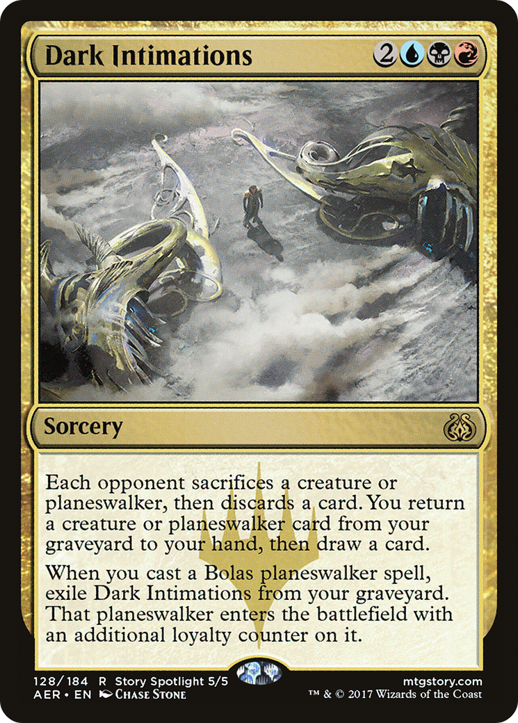 Dark Intimations (AER-128) [Aether Revolt] Foil MTG Single Wizards of the Coast