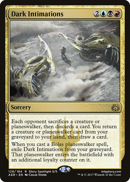 Dark Intimations (AER-128) [Aether Revolt] Foil MTG Single Wizards of the Coast