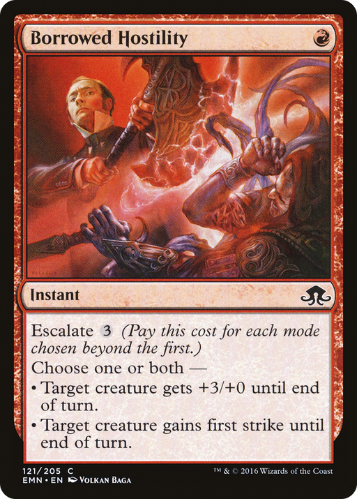 Borrowed Hostility (EMN-121) [Eldritch Moon] MTG Single Wizards of the Coast