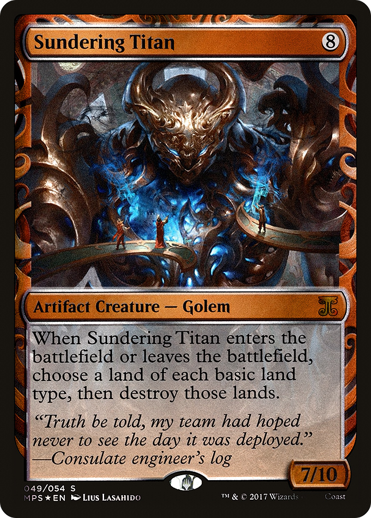 Sundering Titan (MPS-049) [Kaladesh Inventions] Foil MTG Single Wizards of the Coast
