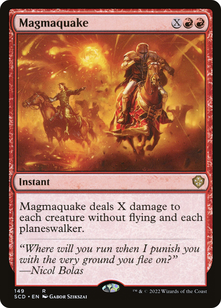 Magmaquake (SCD-149) [Starter Commander Decks] MTG Single Wizards of the Coast