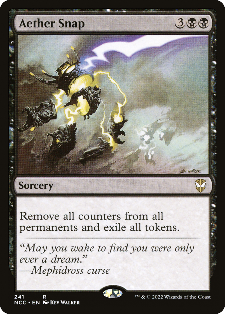 Aether Snap (NCC-241) [New Capenna Commander] MTG Single Wizards of the Coast