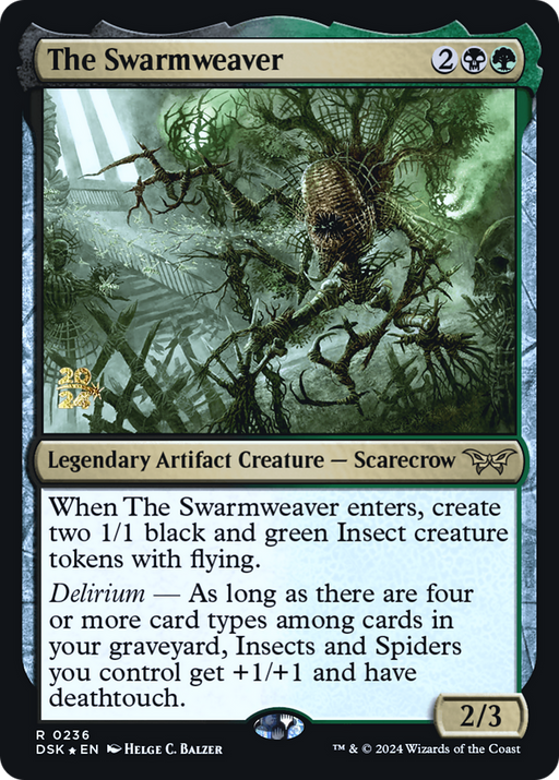 The Swarmweaver (0236) (PRE-236) [Duskmourn: House of Horror Promos] Foil MTG Single Wizards of the Coast