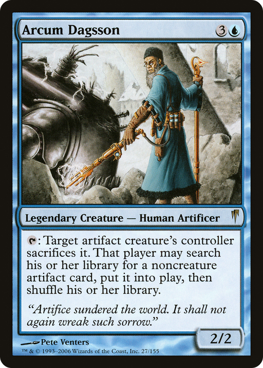 Arcum Dagsson (CSP-027) [Coldsnap] MTG Single Wizards of the Coast