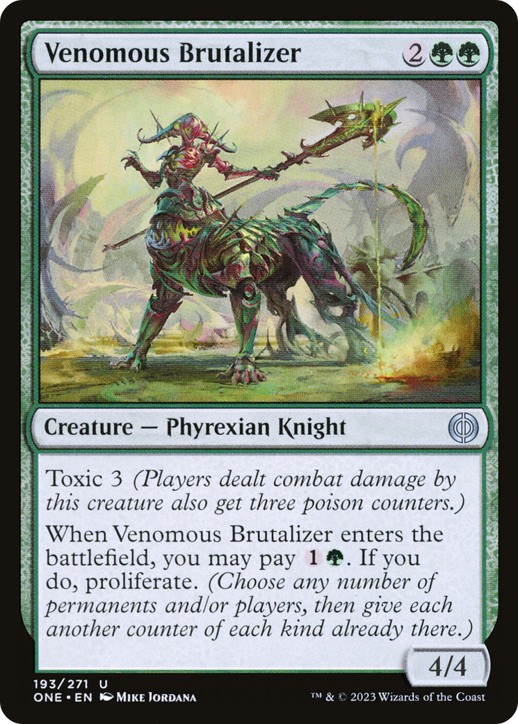 Venomous Brutalizer (ONE-193) [Phyrexia: All Will Be One] Foil MTG Single Wizards of the Coast
