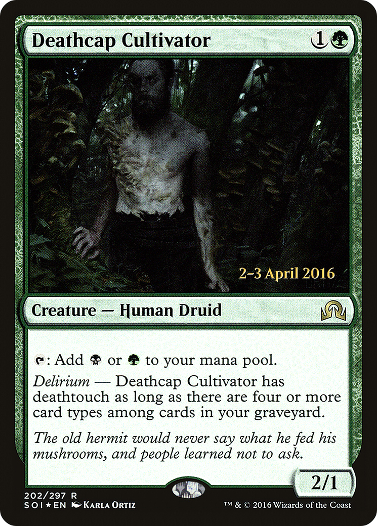 Deathcap Cultivator (PRE-202) [Shadows over Innistrad Promos] Foil MTG Single Wizards of the Coast