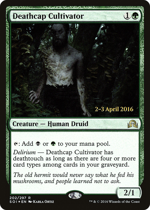 Deathcap Cultivator (PRE-202) [Shadows over Innistrad Promos] Foil MTG Single Wizards of the Coast