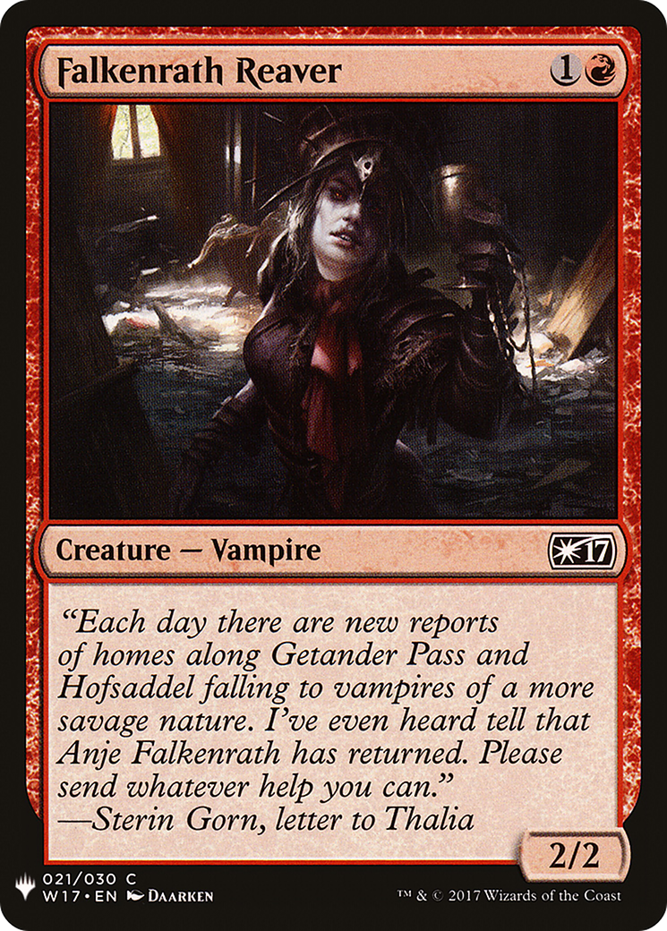 Falkenrath Reaver (LIST-W17-21) [Mystery Booster] The List MTG Single Wizards of the Coast