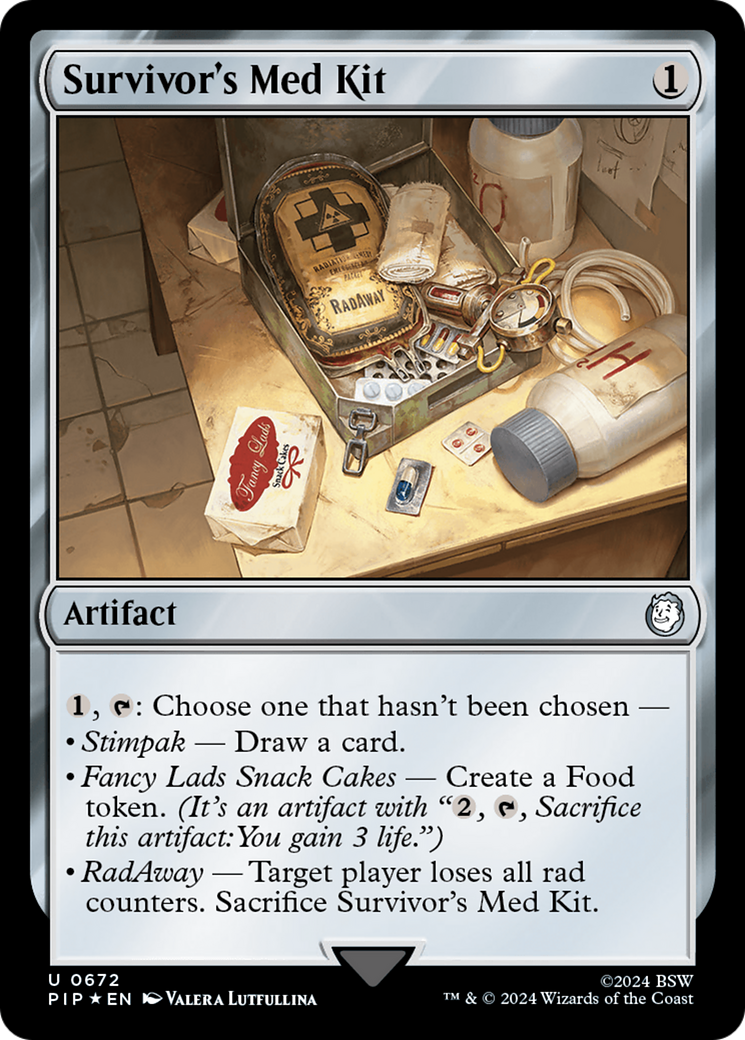 Survivor's Med Kit (Surge Foil) (PIP-672) [Fallout] Foil MTG Single Wizards of the Coast