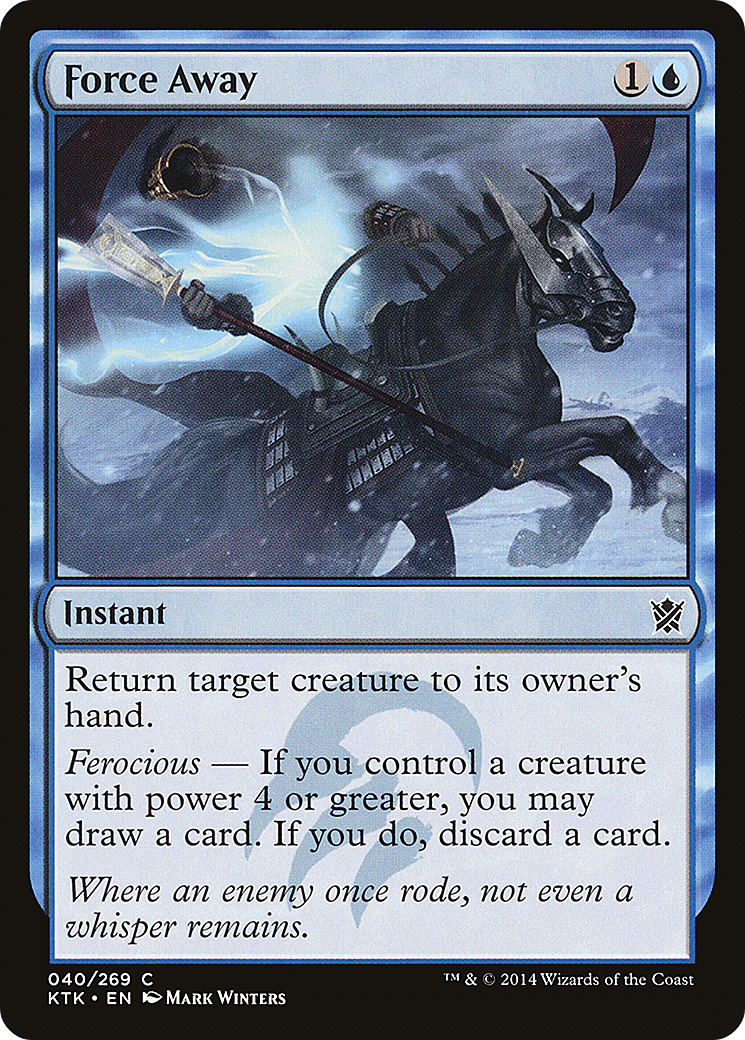 Force Away (KTK-040) [Khans of Tarkir] Foil MTG Single Wizards of the Coast
