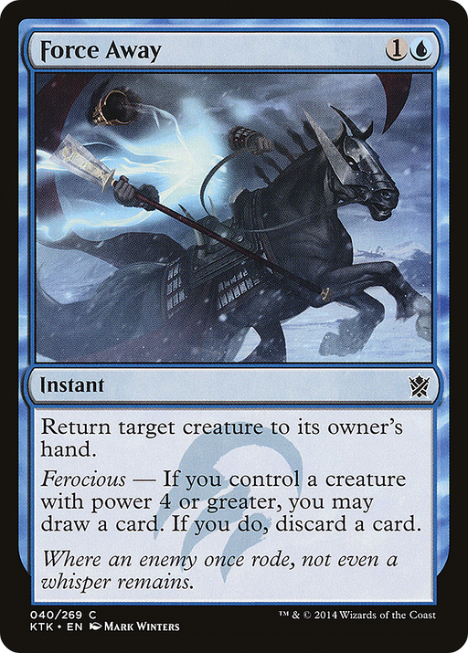 Force Away (KTK-040) [Khans of Tarkir] Foil MTG Single Wizards of the Coast