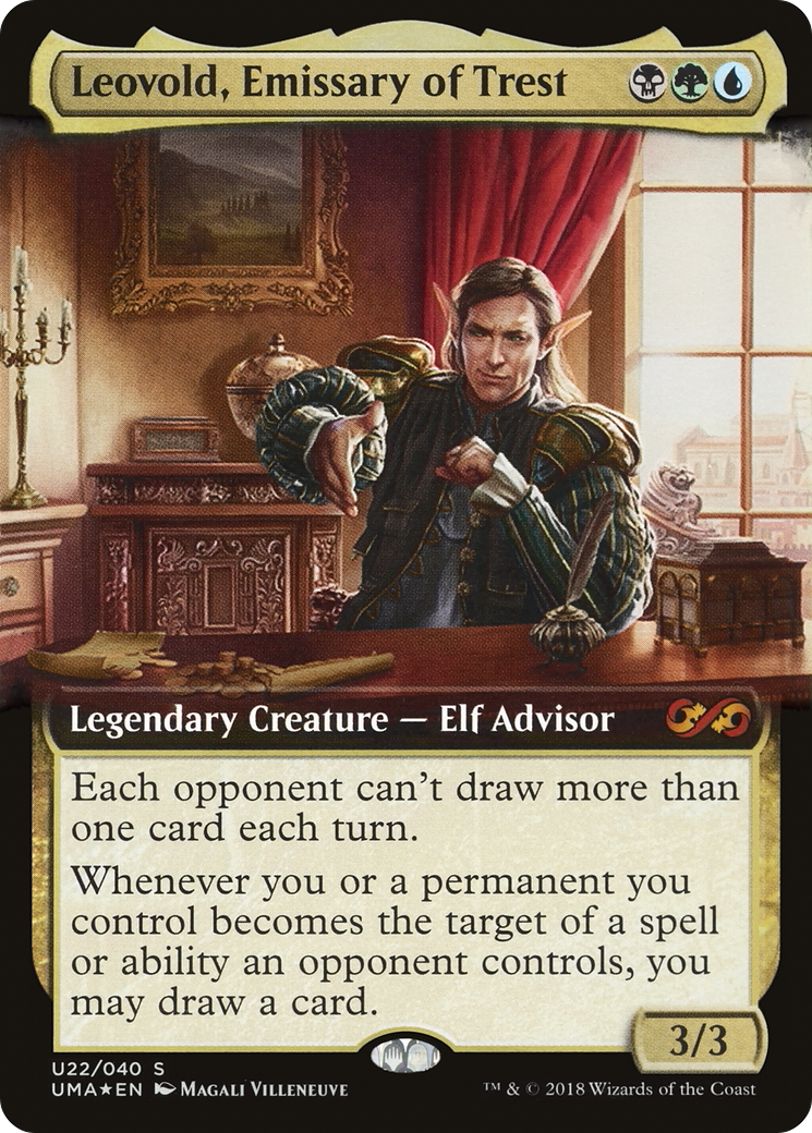 Leovold, Emissary of Trest (UMA:BT-U22) [Ultimate Box Topper] (Extended Art) Foil MTG Single Wizards of the Coast