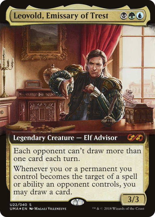 Leovold, Emissary of Trest (UMA:BT-U22) [Ultimate Box Topper] (Extended Art) Foil MTG Single Wizards of the Coast
