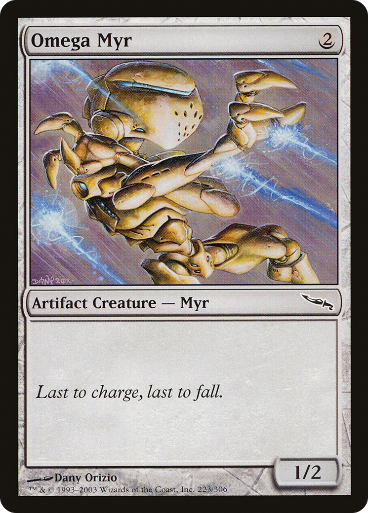 Omega Myr (MRD-223) [Mirrodin] Foil MTG Single Wizards of the Coast