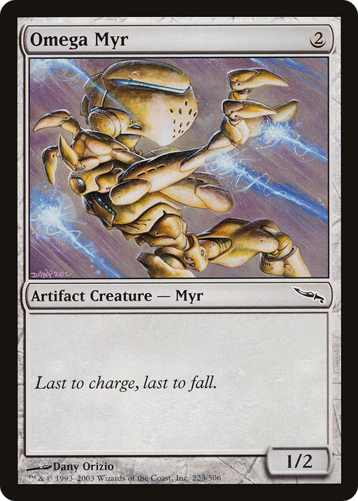 Omega Myr (MRD-223) [Mirrodin] Foil MTG Single Wizards of the Coast