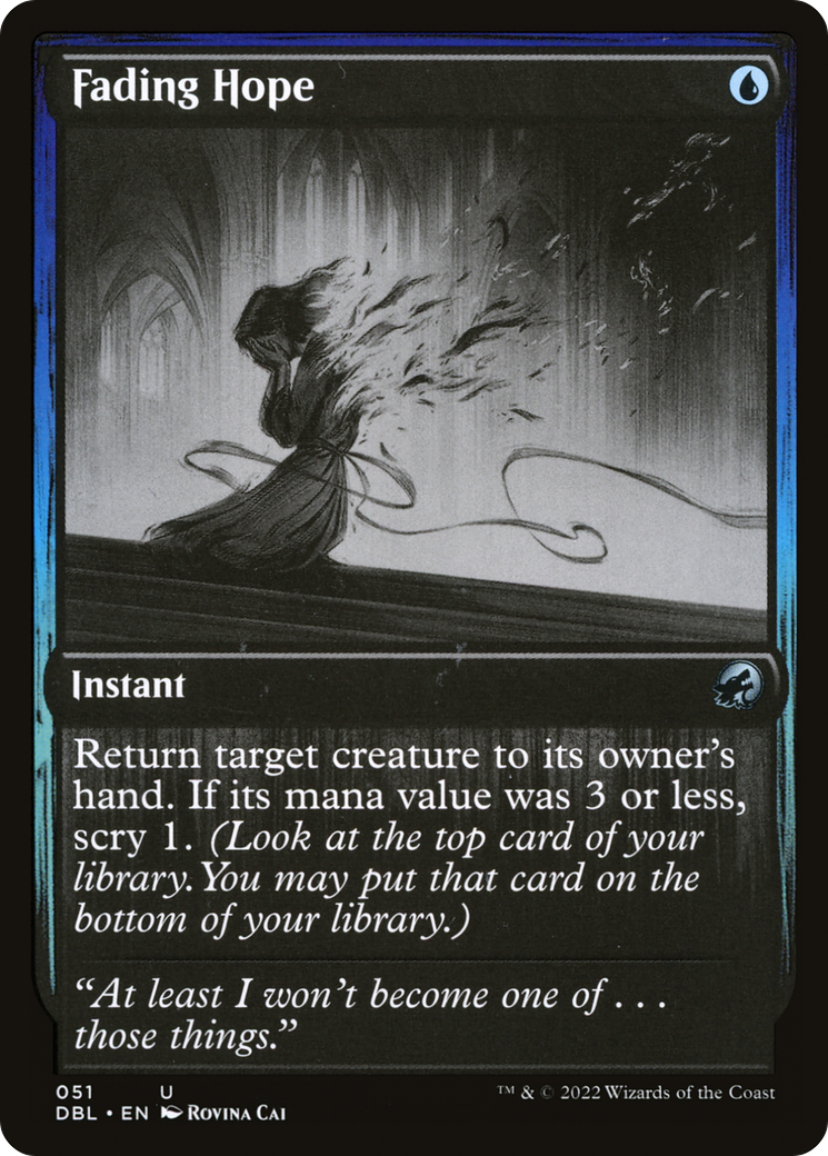 Fading Hope (DBL-051) [Innistrad: Double Feature] MTG Single Wizards of the Coast